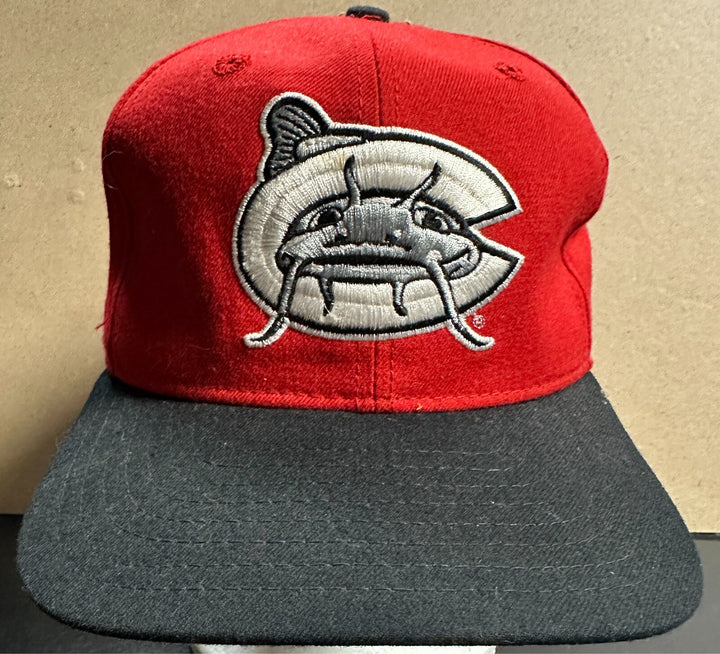 Vintage 1990's New Era Carolina Mudcats Pro Model Snapback Hat