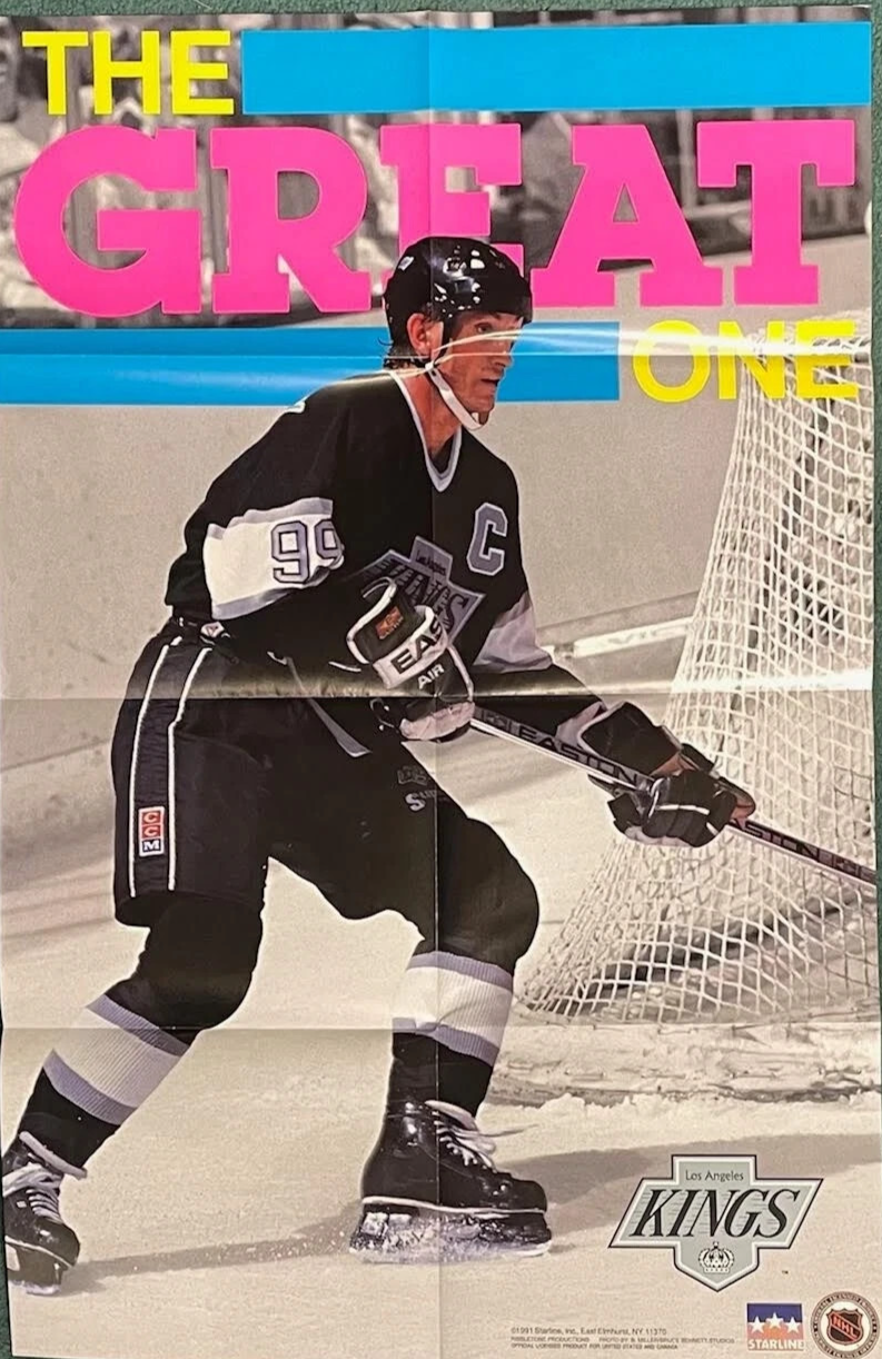 1991 The Great One Wayne Gretzky Starline Poster Kings 22x34 NHL HOF