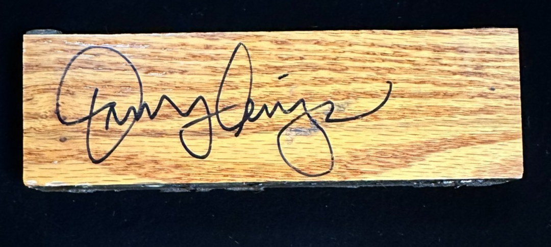 Danny Ainge Autographed Authentic Piece Boston Garden Parquet Celtics