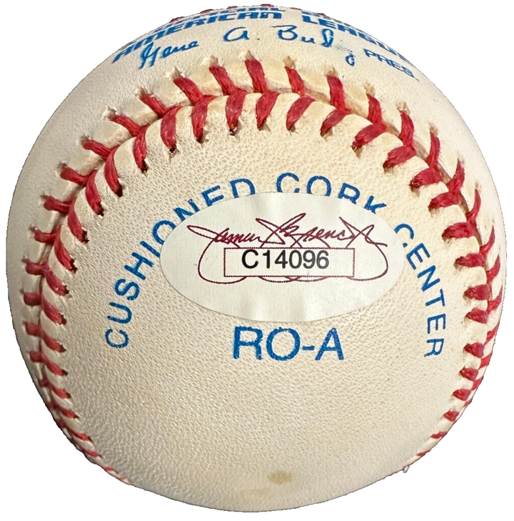 Carl Yastrzemski Autographed American League Baseball Red Sox W/ HOF 89 JSA