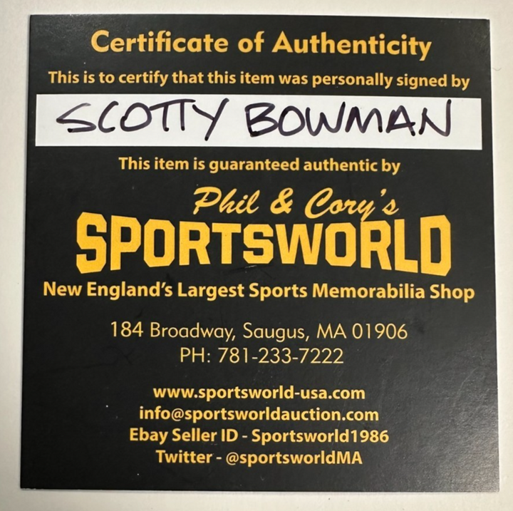 Scotty Bowman Autographed St. Louis Blues Hockey Puck HOF