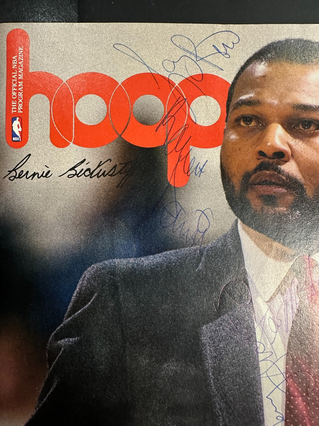 1987-88 Boston Celtics Team Signed Program Bird Parish McHale BAS