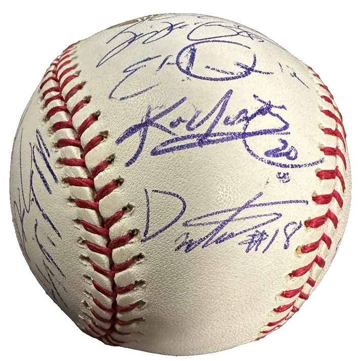 2007 Boston Red Sox Team Autographed Baseball Schilling Wakefield Lowell BAS