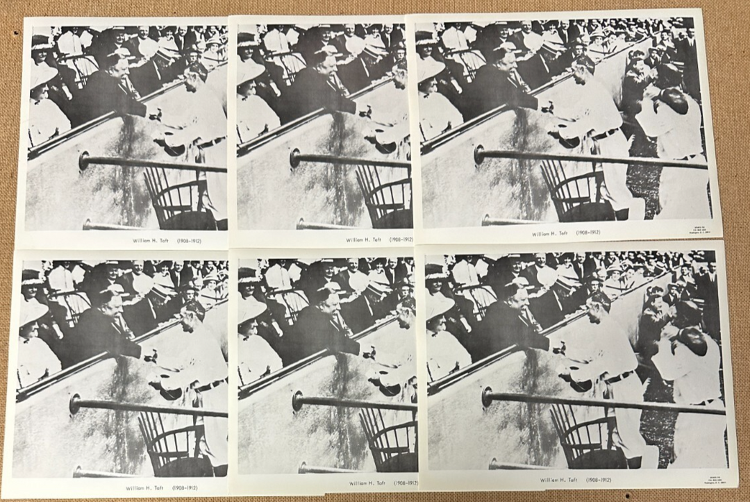 6 1960'S Sports Pix William H. Taft Throwing Out 1st Pitch 8.5x11 Photo's