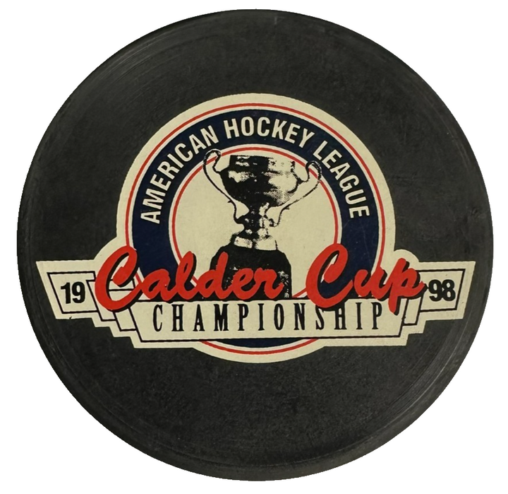 1998 Calder Cup Championship Official Hockey Puck AHL