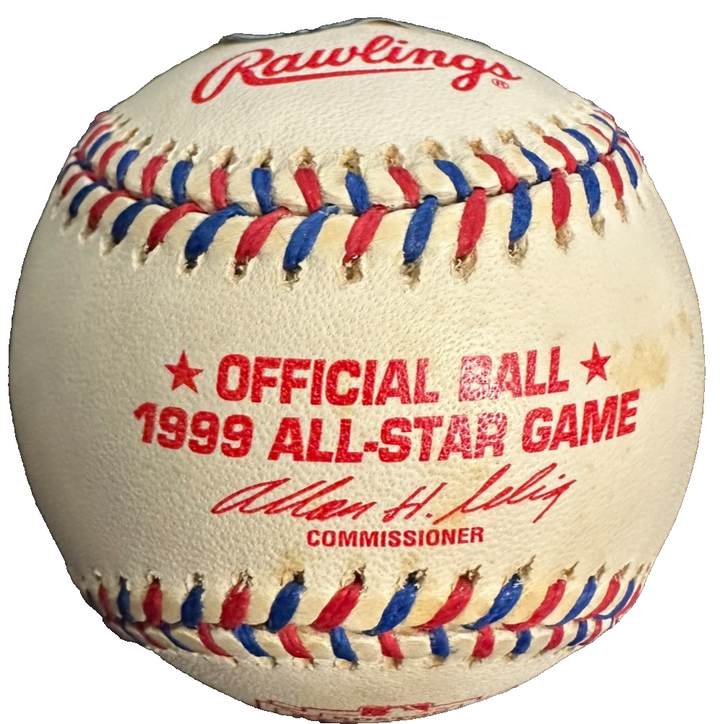 Derek Jeter Autographed 1999 All-Star Game Baseball Fenway Park HOF BAS Yankees