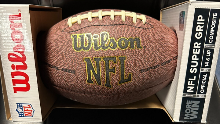 Ken Houston Autographed Wilson NFL Football W/ HOF 89 Houston Oilers