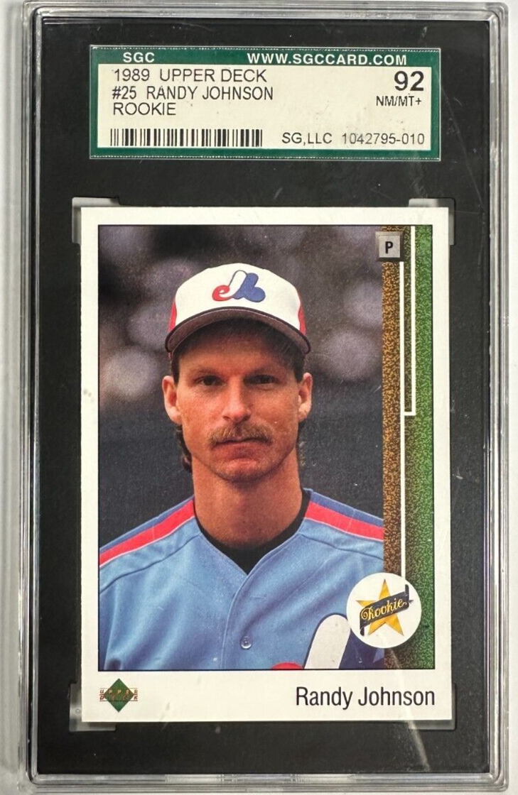 1989 Upper Deck Randy Johnson Rookie Card SGC 8.5 NM/MT+