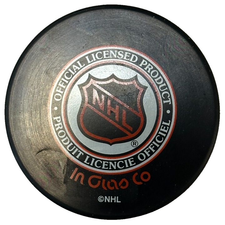 Alexei Zhamnov Autographed Boston Bruins Hockey Puck NHL