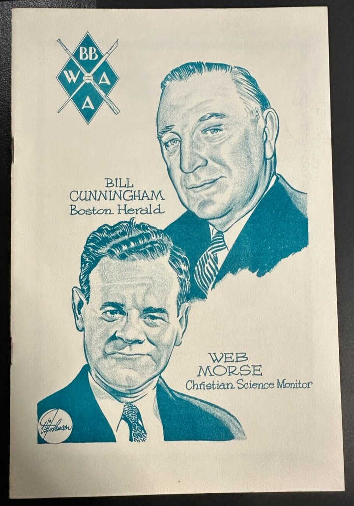 Jan 26, 1961 22nd Annual Baseball Writers Association America Dinner Program