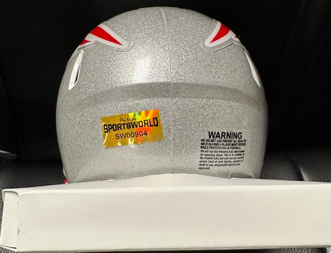 DeMario "Pop" Douglas Autographed New England Patriots Mini Helmet