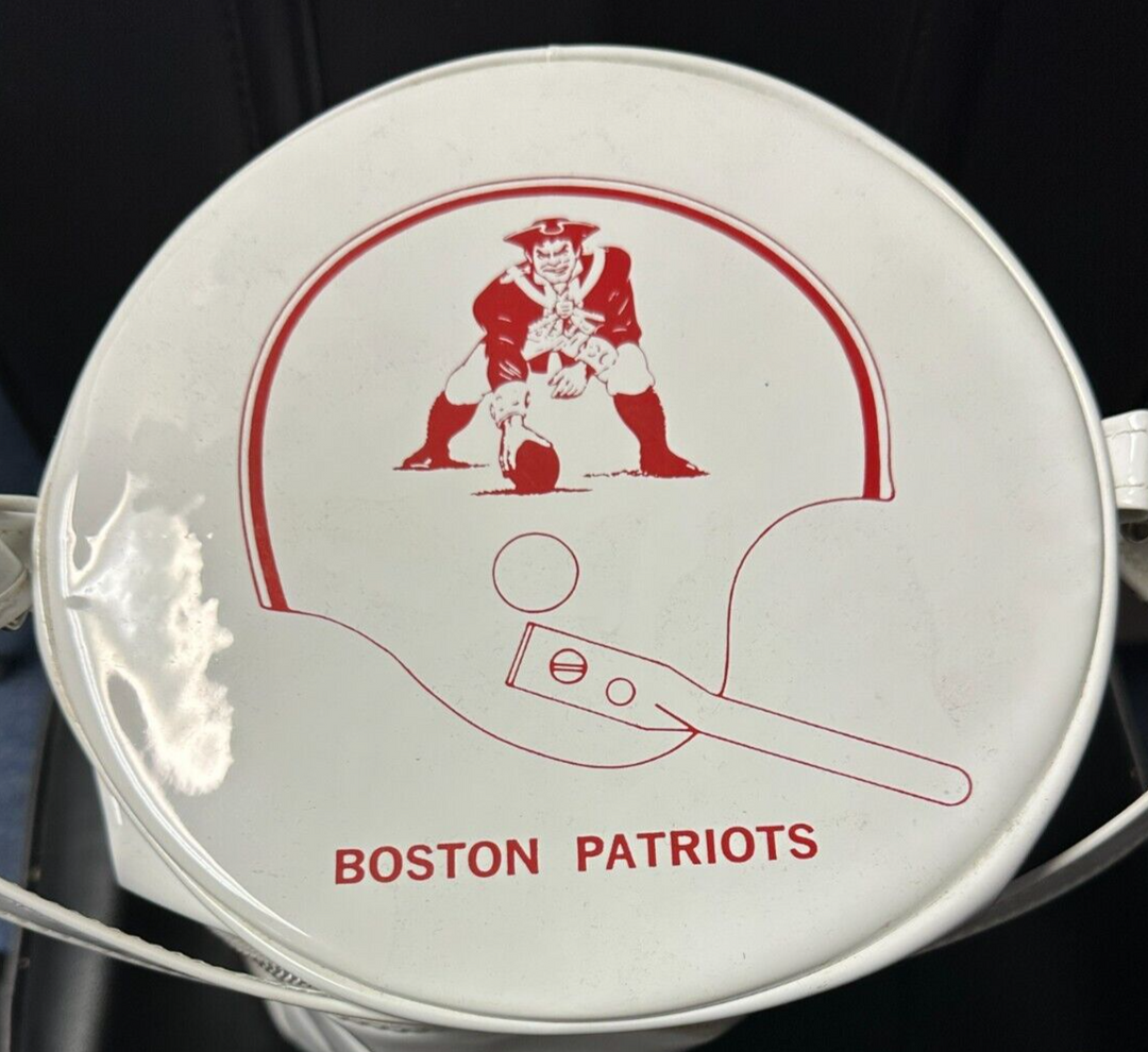 Vintage 1960's / 70's Boston Patriots Carry Vinyl Cooler AFL