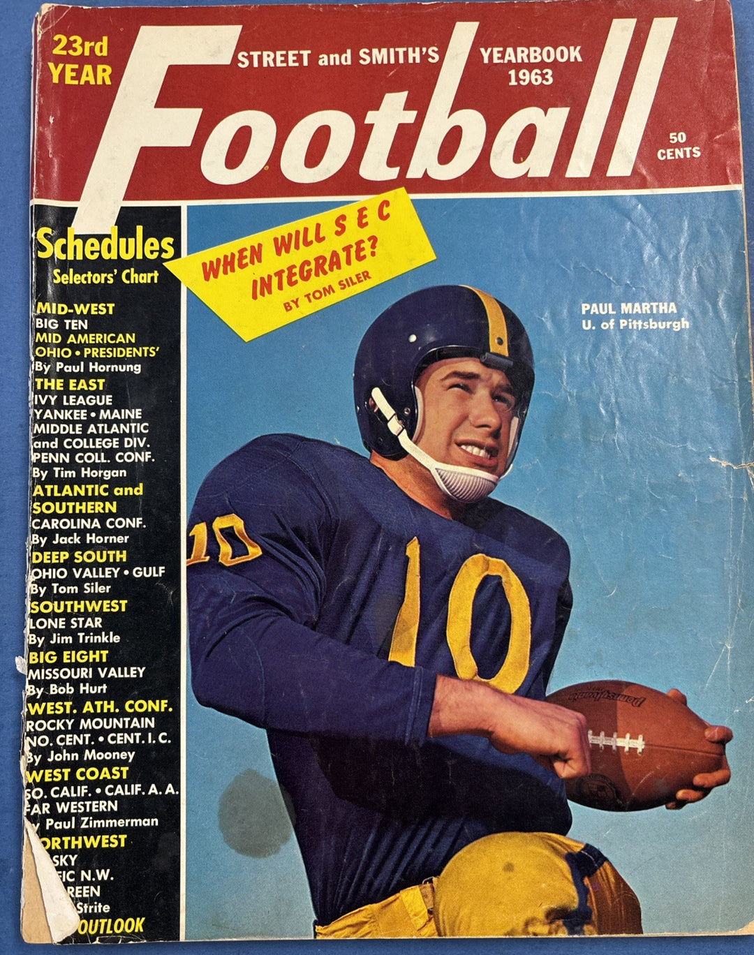 Street And Smiths 1963 Football Yearbook Paul Martha U Of Pittsburgh Vintage