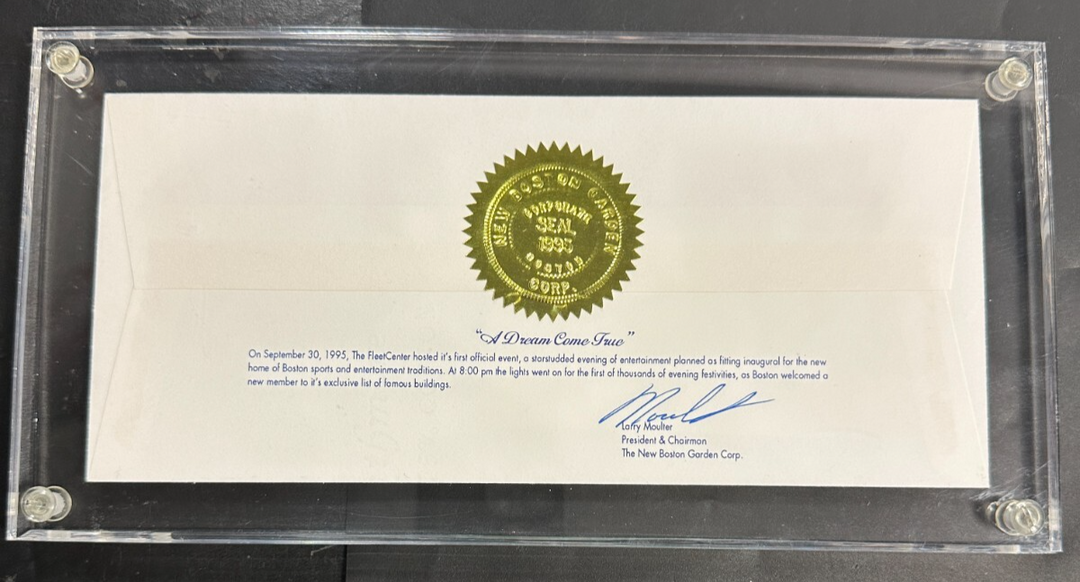 1995 Fleet Center Grand Opening Night FDC Cachet 20/1995 Bruins Celtics