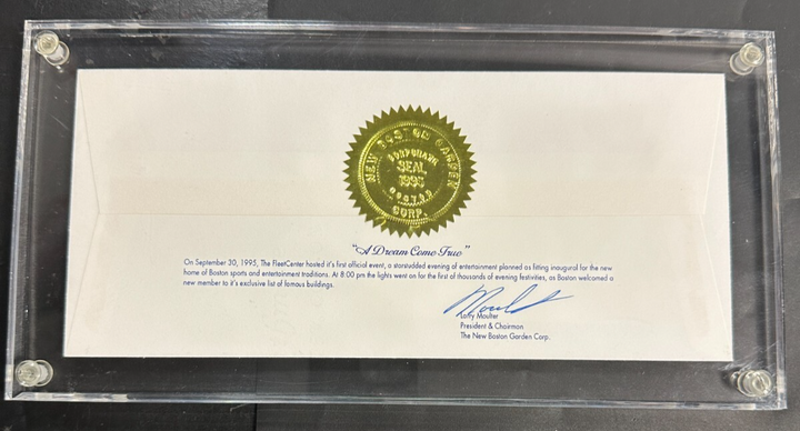 1995 Fleet Center Grand Opening Night FDC Cachet 20/1995 Bruins Celtics