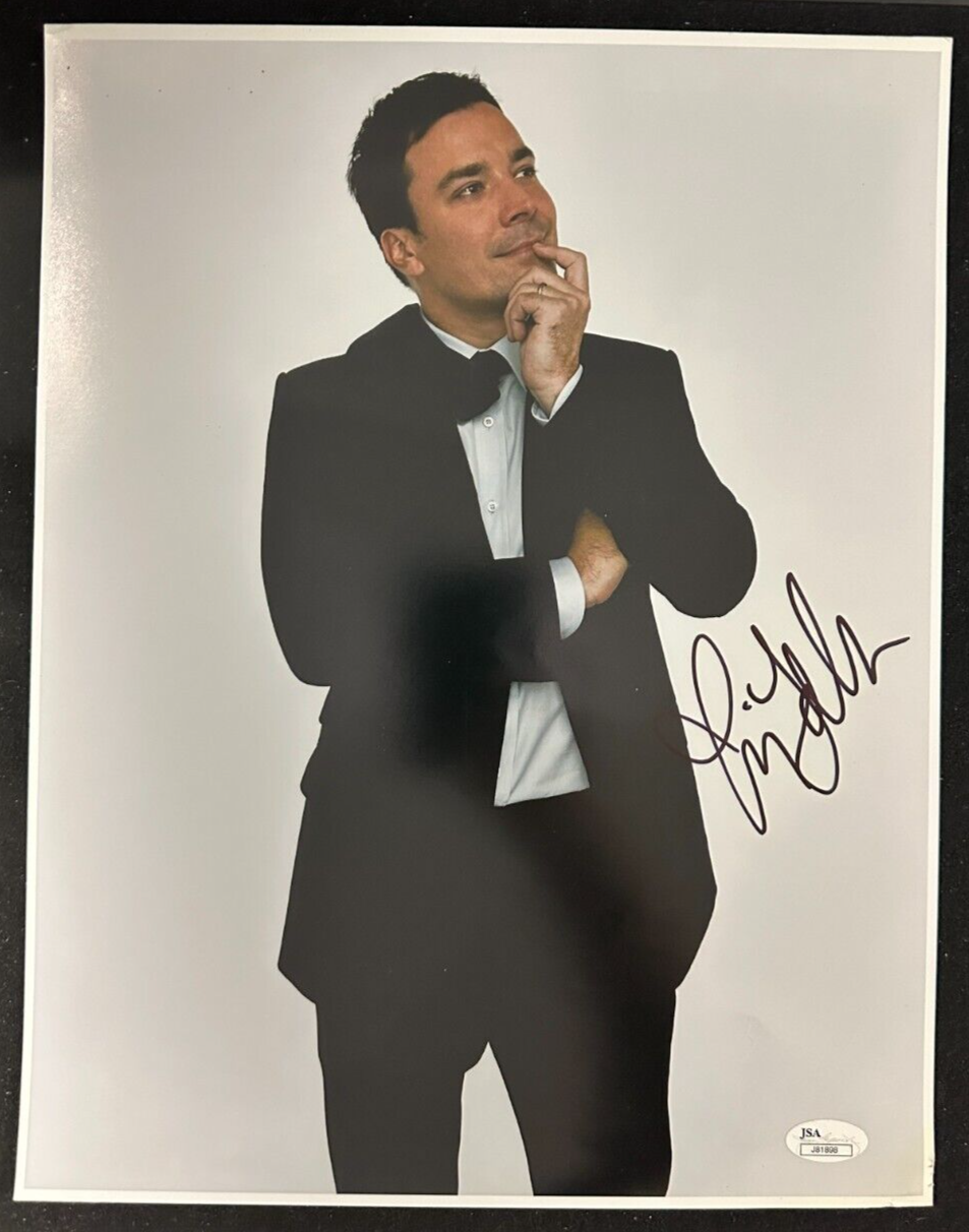 Jimmy Fallon Autographed 11x14 The Tonight Show JSA
