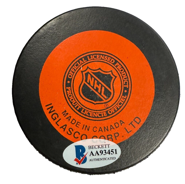 Dick Redmond Autographed St Louis Blues Hockey Puck BAS -