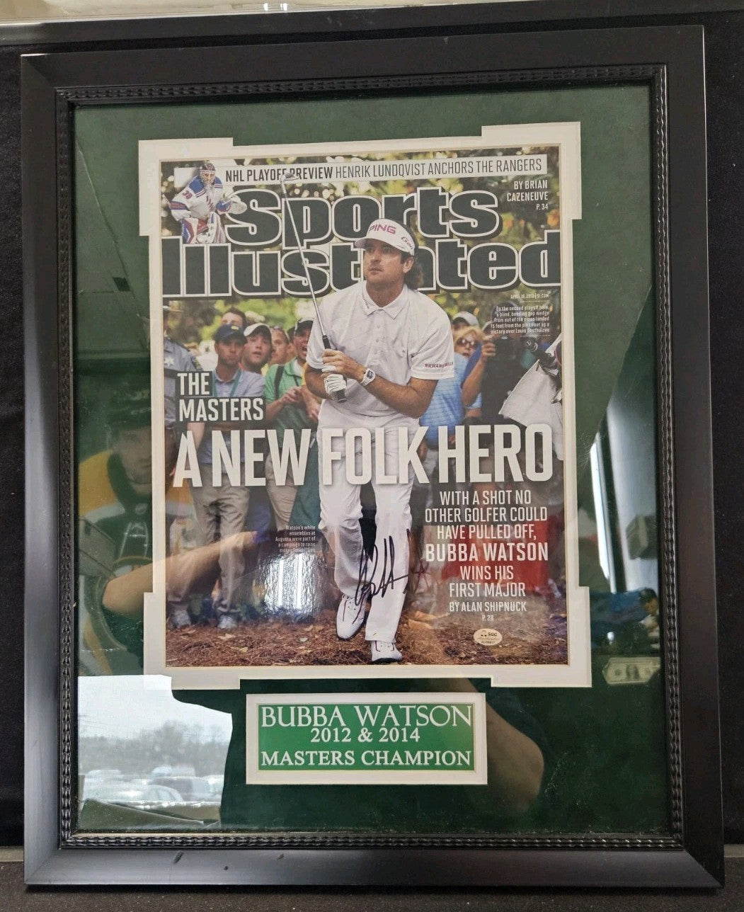 Bubba Watson Signed Framed 10x14 Sports Illustrated The Masters Photo SGC