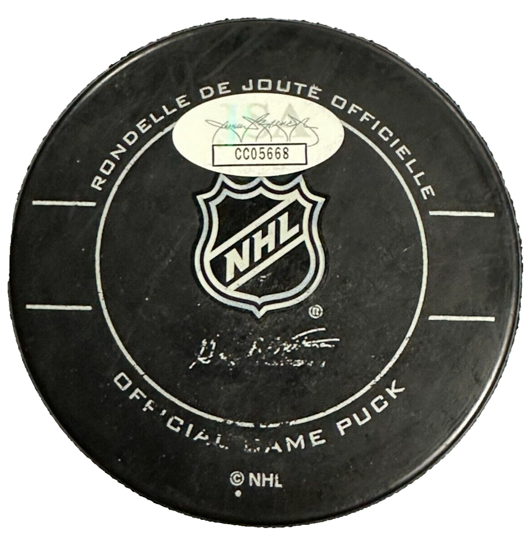 Jonathan Toews Autographed Chicago Blackhawks Official Game Puck JSA
