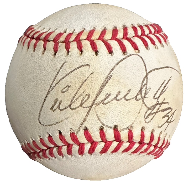 Kirby Puckett Autographed Official American League Baseball BAS Twins HOF