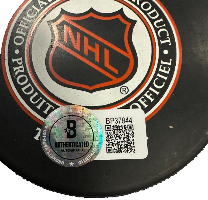 Sergei Federov Autographed Detroit Red Wings Hockey Puck BAS HOF