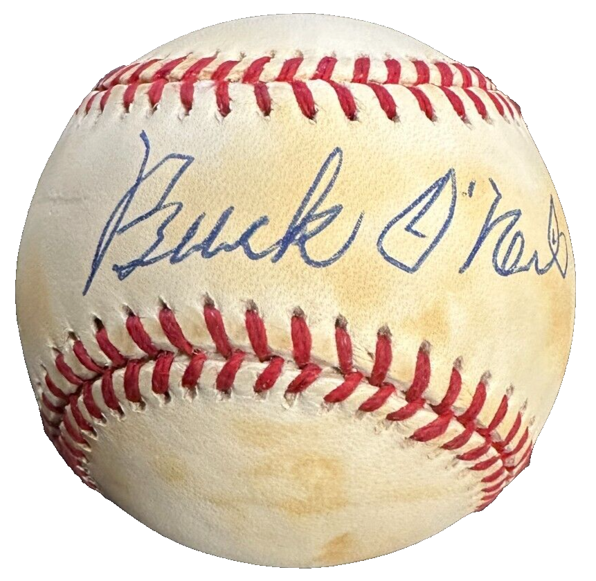 Buck O'Neil Autographed National League Baseball HOF Negro League BAS