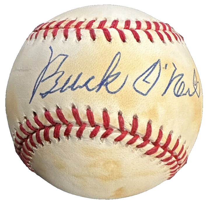 Buck O'Neil Autographed National League Baseball HOF Negro League BAS