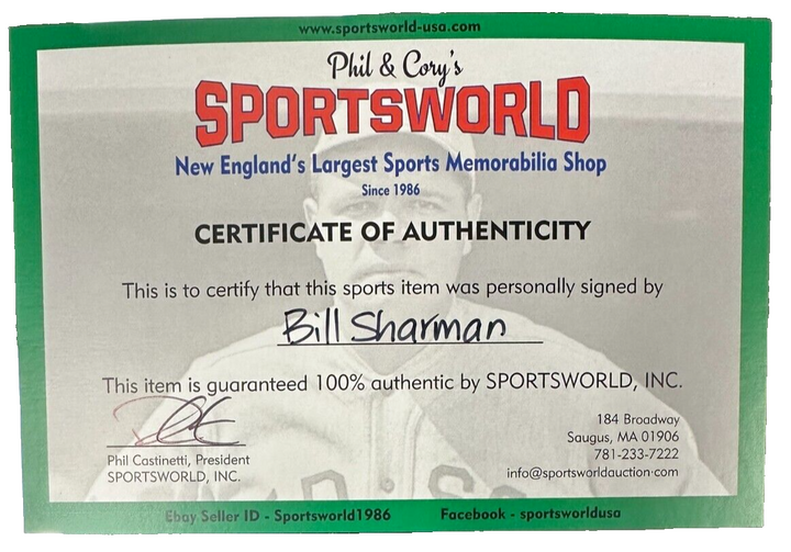 Bill Sharman Autographed Spalding NBA Basketball HOF Boston Celtics