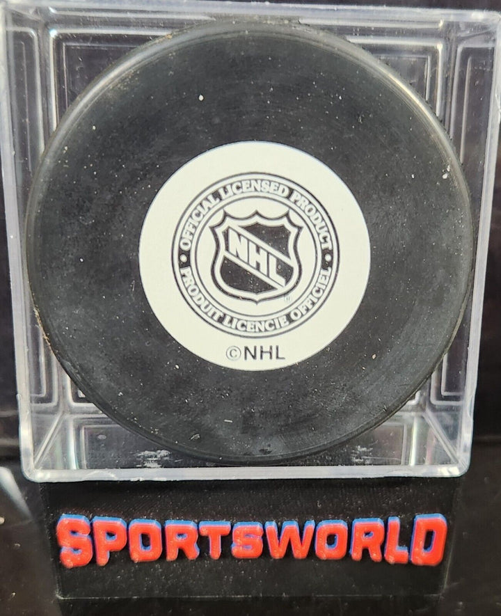 Esposito Line Autographed Bruins Puck Phil Esposito Wayne Cashman & Ken Hodge