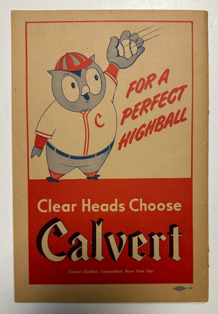 1946 MLB Baseball All-Star Game Program Fenway Park Scored 12-0 AL Williams 2 HR