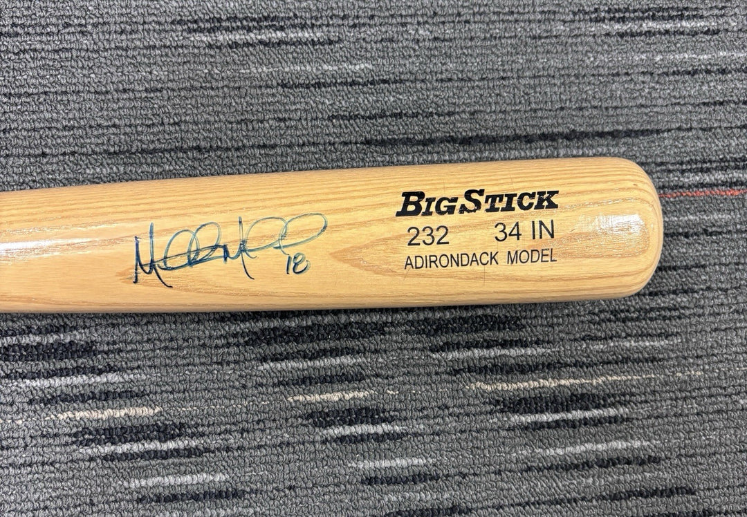 Mitch Moreland Signed Autographed Rawlings Big Stick Model Blonde Bat Red Sox