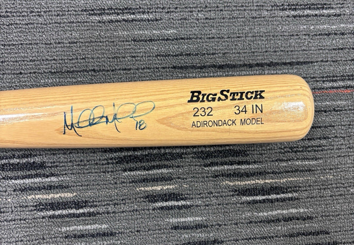 Mitch Moreland Signed Autographed Rawlings Big Stick Model Blonde Bat Red Sox