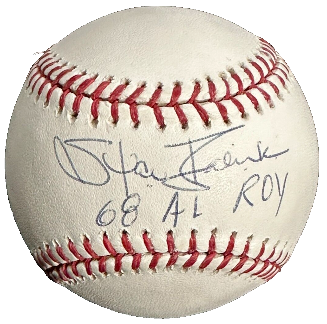Stan Bahnsen Autographed Official Major League Baseball W/ 1968 AL ROY