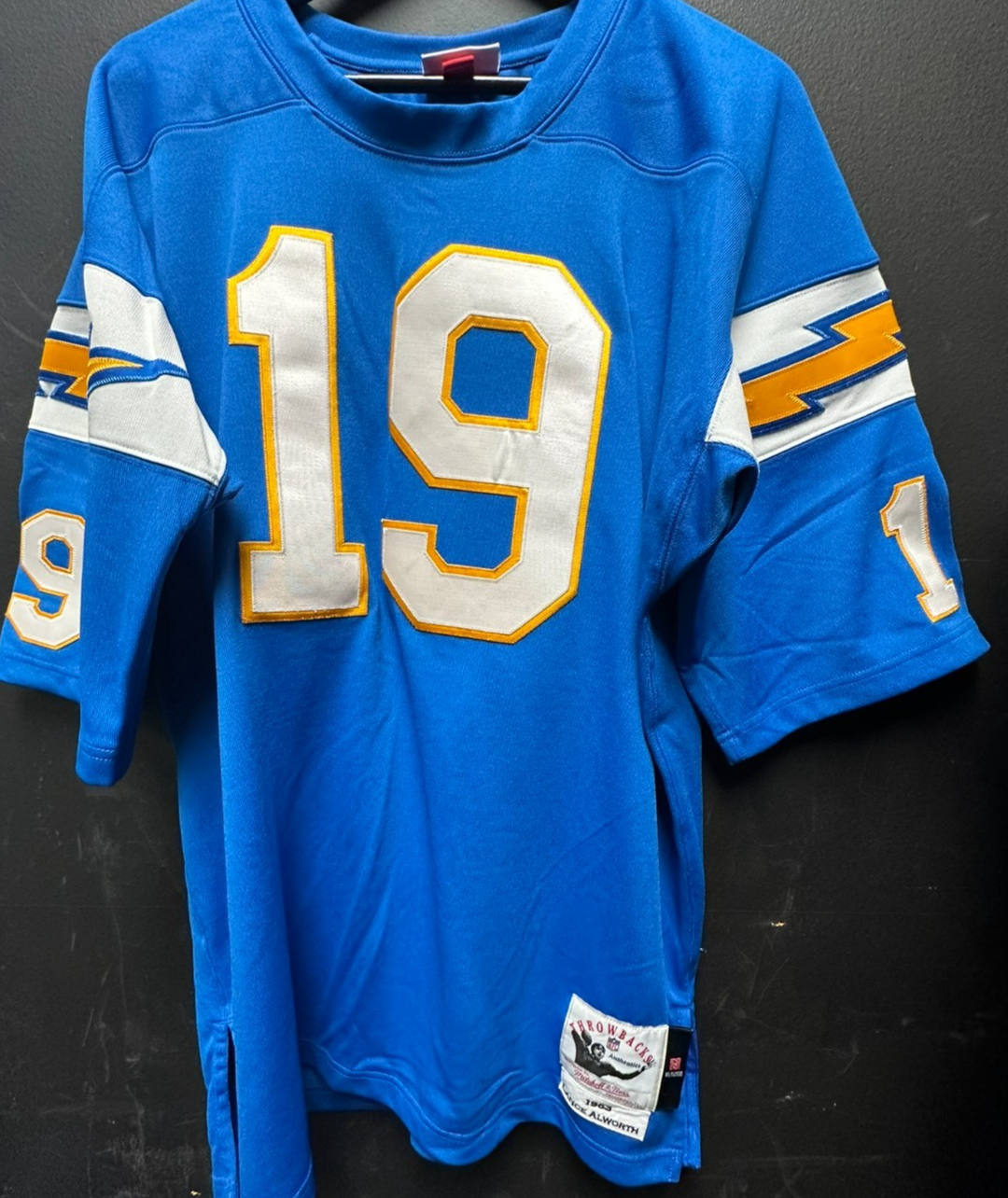 Lance Alworth San Diego Chargers 1963 Mitchell and Ness Throwback Jersey Size 48