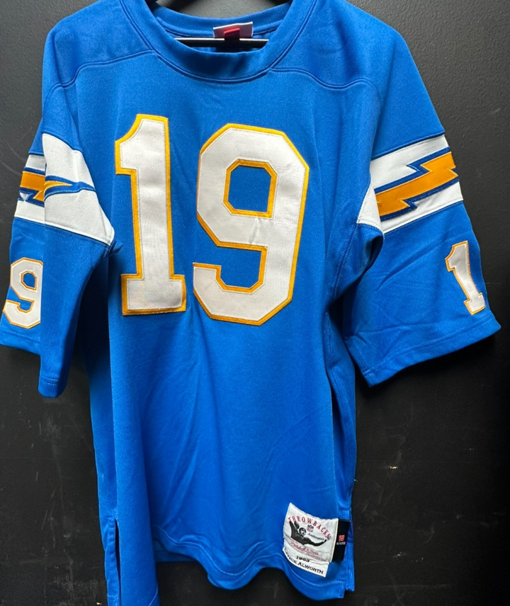 Lance Alworth San Diego Chargers 1963 Mitchell and Ness Throwback Jersey Size 48