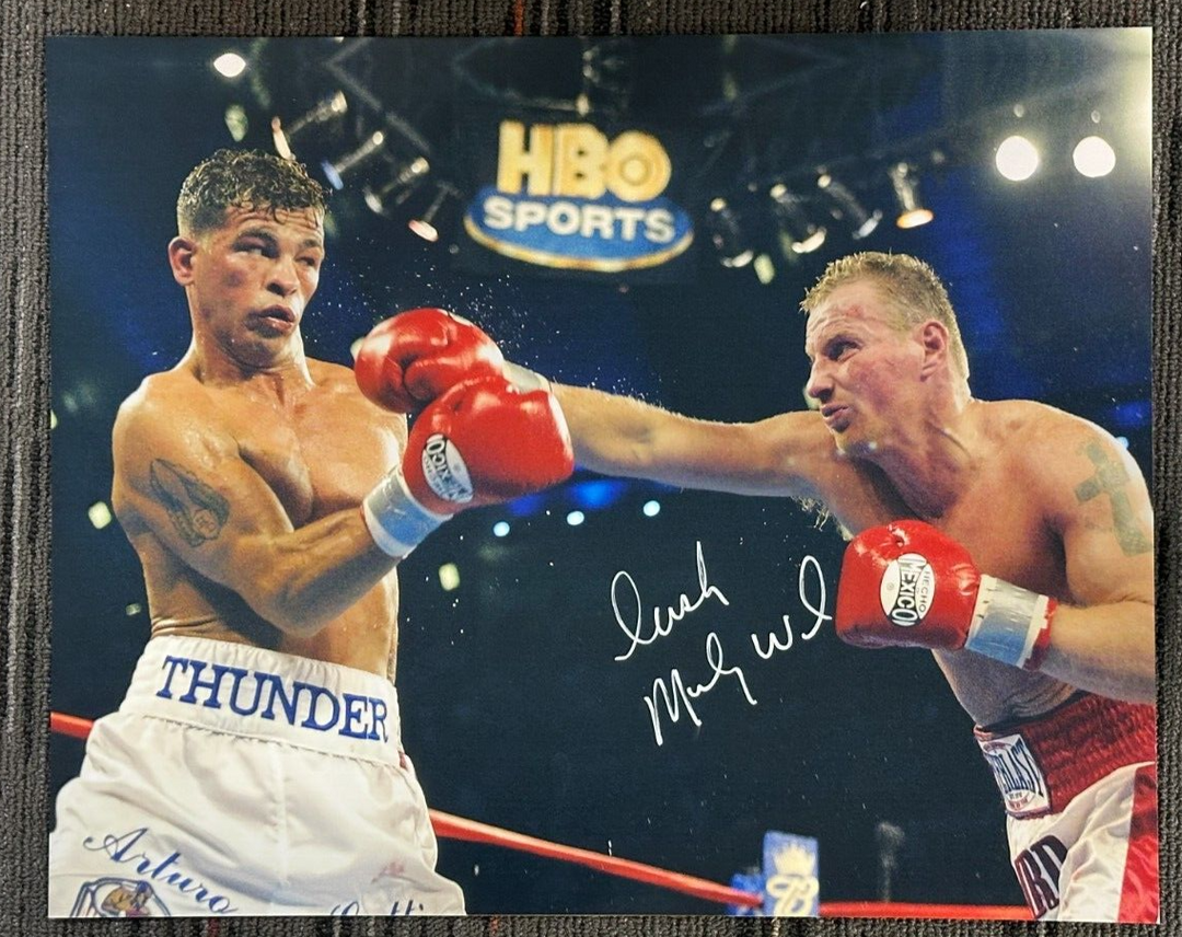 Irish Micky Ward Vs. Arturo Gatti Autographed 16x20 Photo