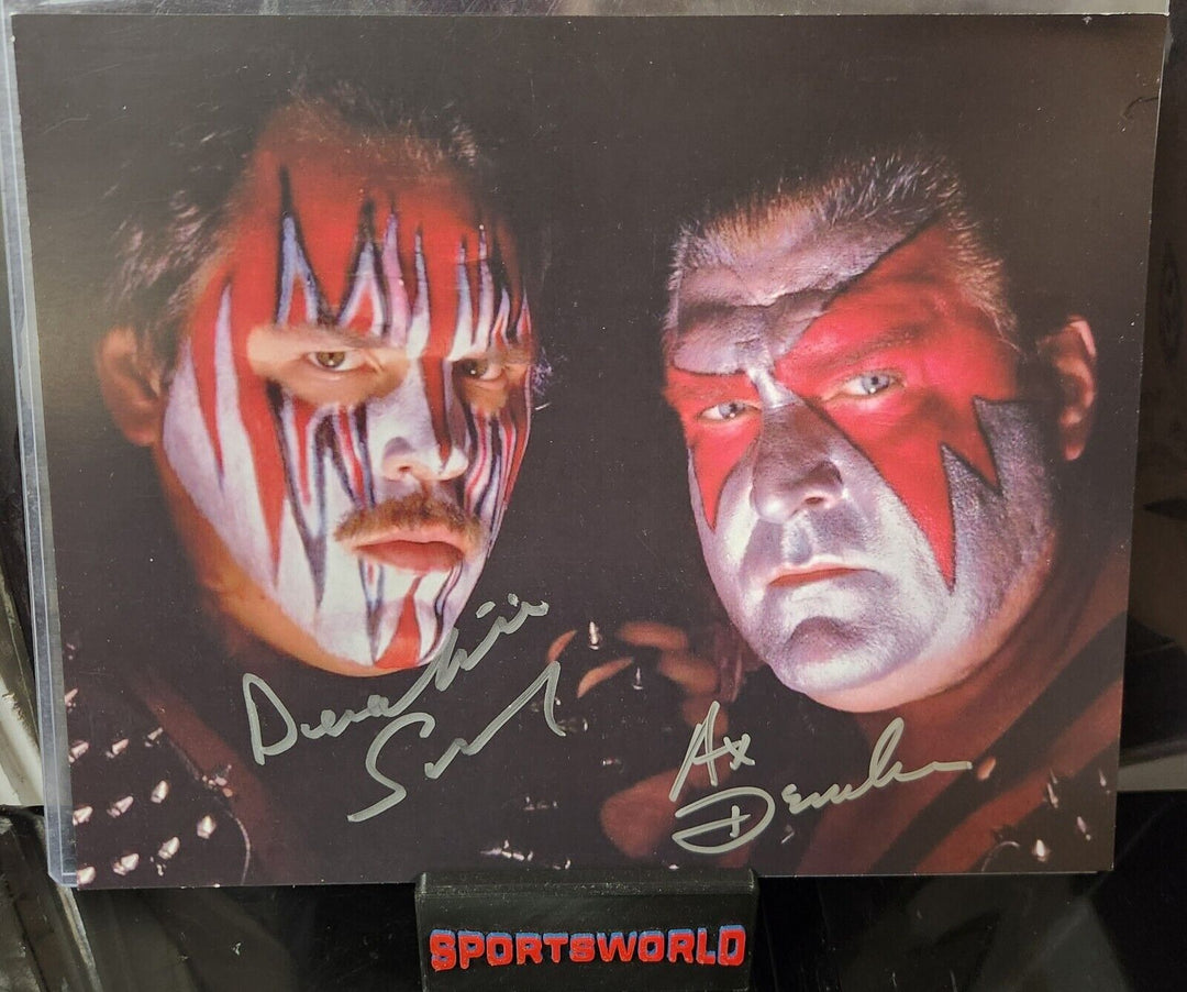 Ax & Smash Demolition Signed 8x10 Photo Wrestling WWE COA