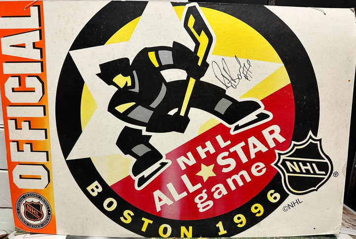 Ray Bourque Autographed 1996 NHL All-Star Game Sign Boston Bruins