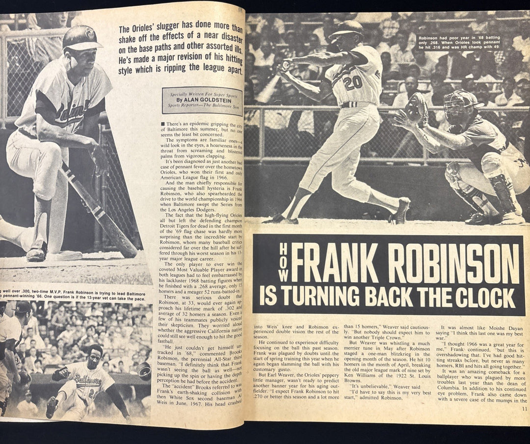 September 1969 Super Sports Magazine Frank Robinson / Juan Marichal