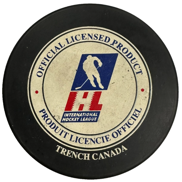 Vintage Los Angeles Ice Dogs Official Hockey Puck IHL