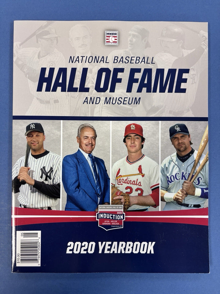 2020 MLB Hall Of Fame Program Derek Jeter Larry Walker