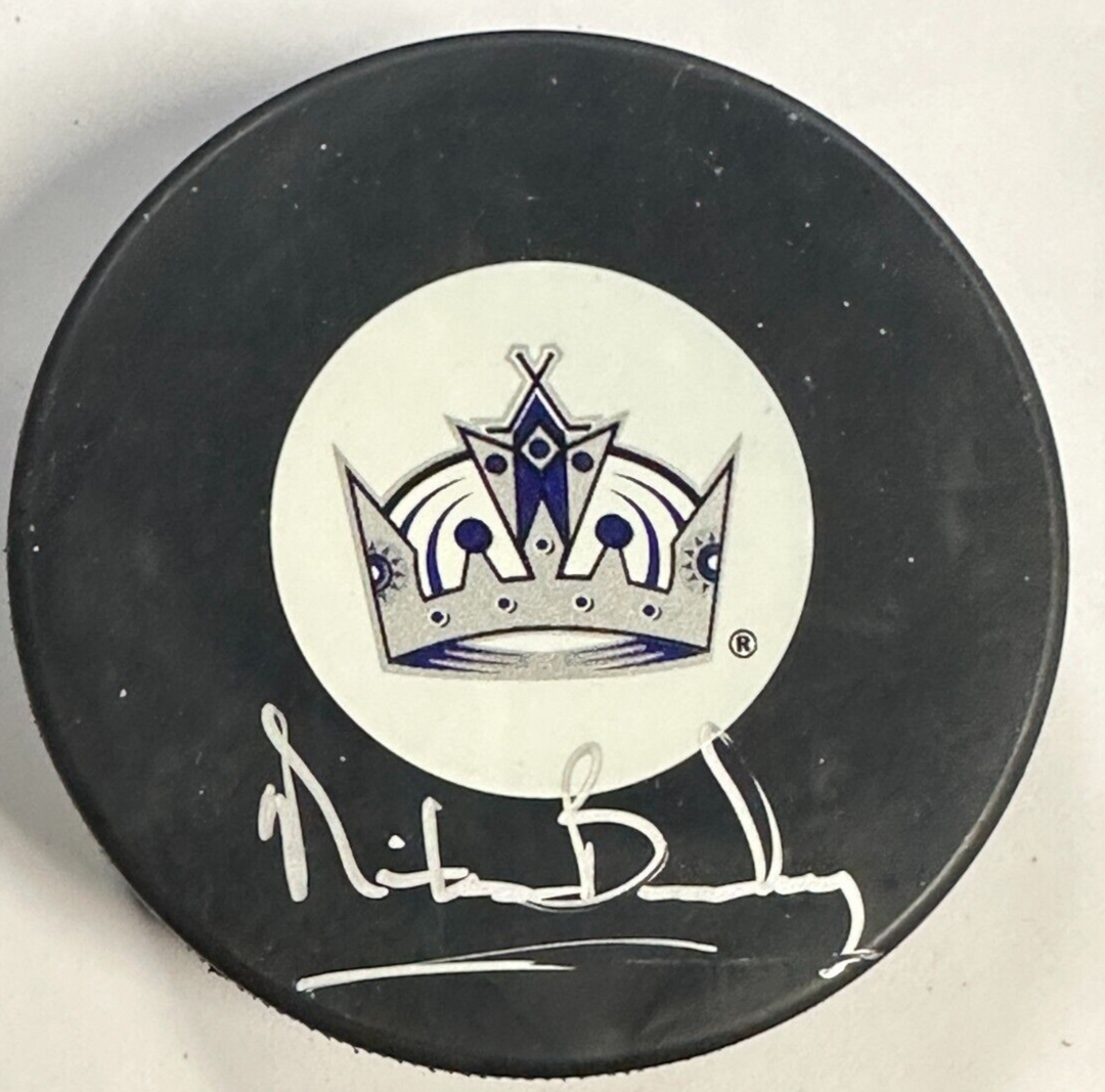 Nick Beverly Autographed Los Angeles Kings Hockey Puck BAS