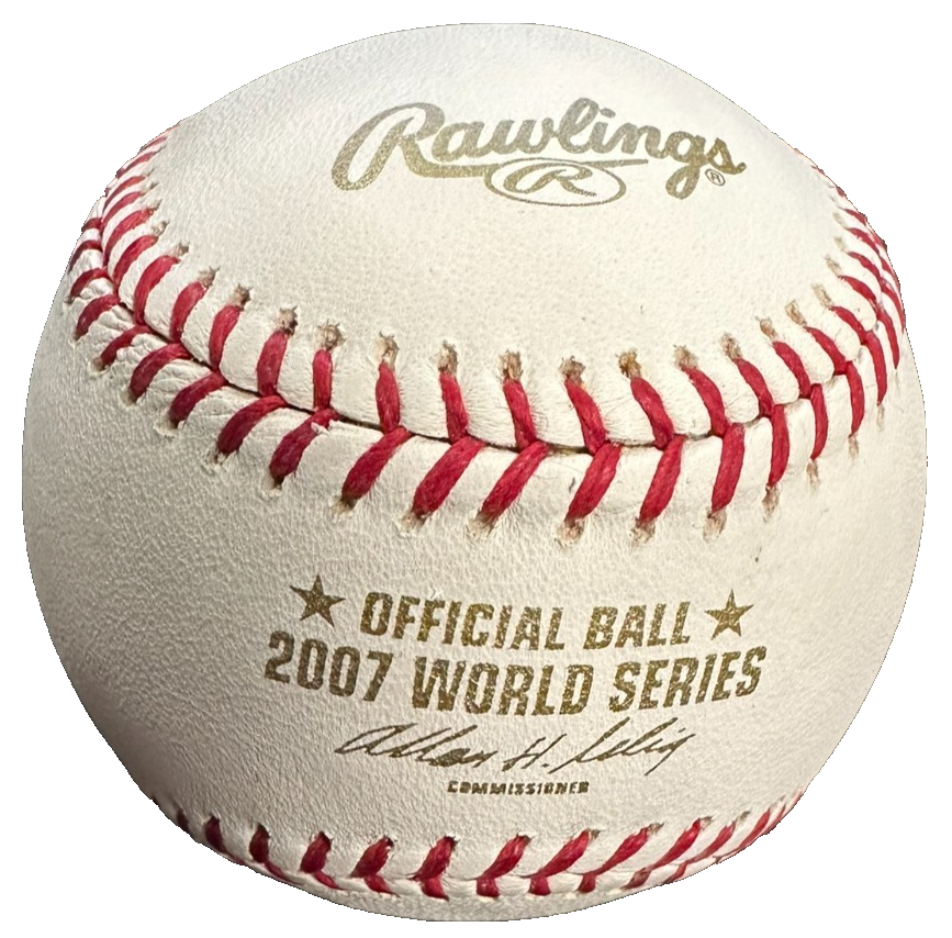 Doug Mirabelli Autographed 2007 World Series Baseball Boston Red Sox