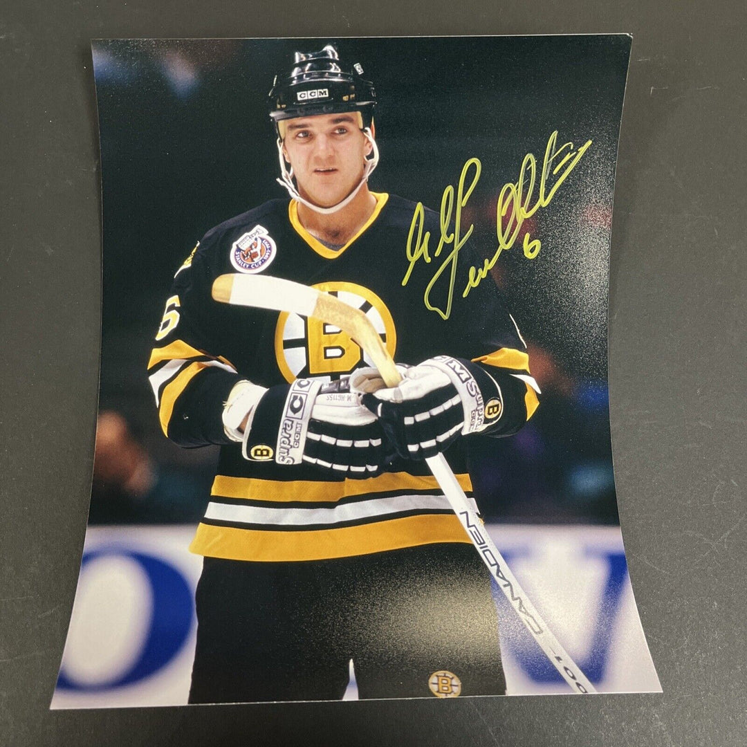 Glen Featherstone Signed 8x10 Boston Bruins Sportsworld (photo 2)