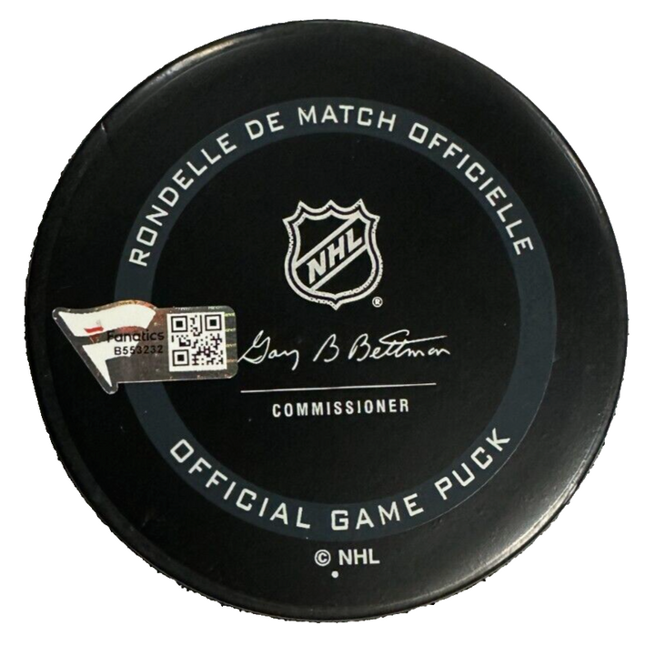 Charlie McAvoy Autographed Boston Bruins Official Game Puck Fanatics