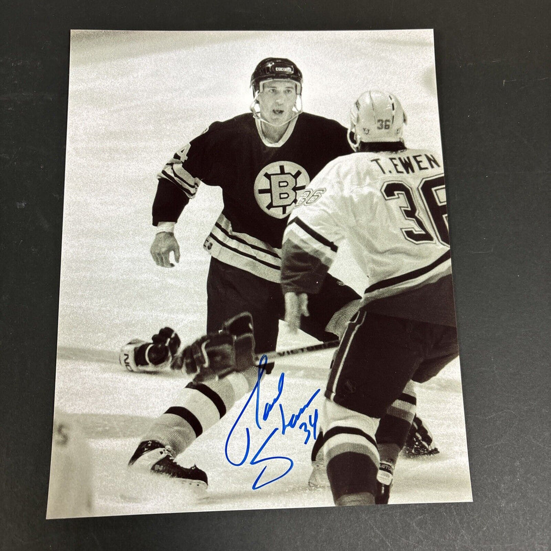 Dave Shaw Signed 8x10 Boston Bruins Sportsworld