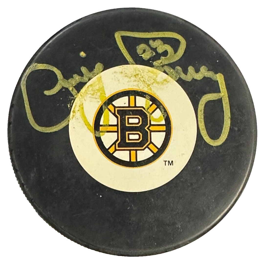 Craig Janney Autographed Boston Bruins Hockey Puck NHL