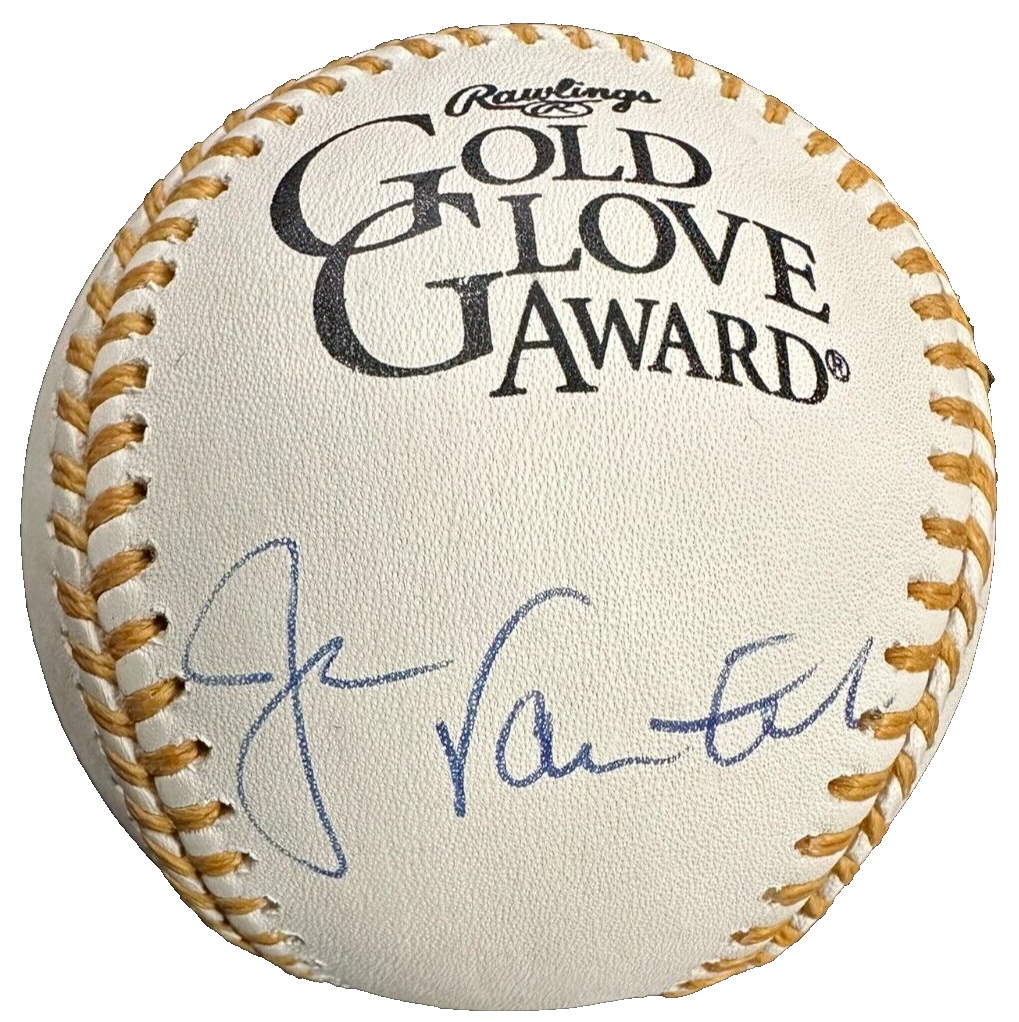 Jason Varitek Signed Rawlings Gold Glove Baseball PSA Boston Red Sox