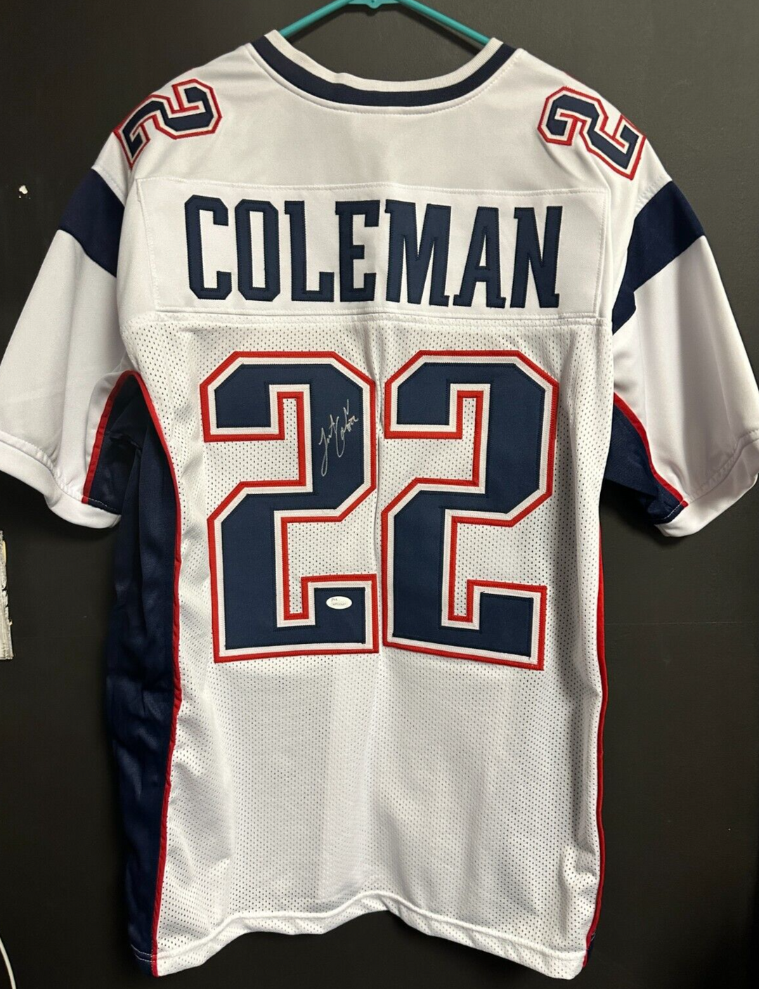 Justin Coleman Autographed New England Patriots Jersey JSA NFL