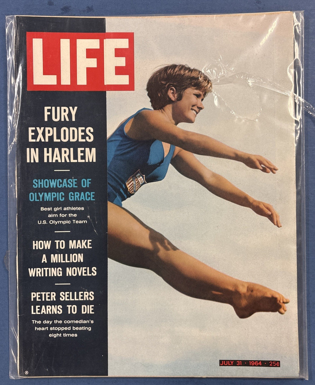 Life Magazine Showcase Of Olympic Grace & Fury Explodes In Harlem July 31 1964